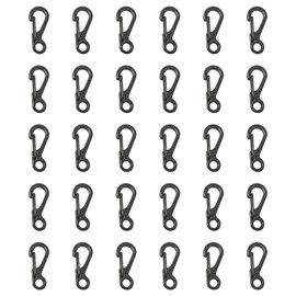 Shuqio Carabiner Hook Small Mini Carabiner Mini Spring Backpack Clasps Suitable for Hiking, Keys, Hiking, Key Chain or Travel Backpacks 25 mm
