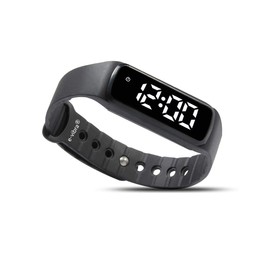 e-vibra 8 Alarm Vibrating Alarm Watch Medical Reminder Watch - with Timer and 8 Daily Alarms (Black - Largel)