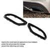Rear Exhaust Pipe Cover, Gloss Black Exhaust Tip Cover Trims