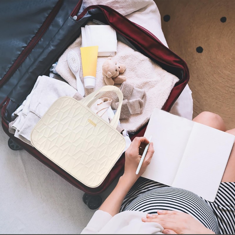 Voova Toiletry Bag, apricot, contemporary