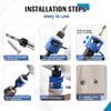 BRSCHNITT Countersink Drill Bit Set with Adjustable Depth Stop, Carbide
