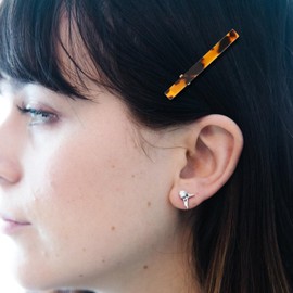 Beaupretty 6pcs Duck Billed Hair Clips Acetate Hair Barrettes Leopard Print Hair Clips Acetate Bobby Hair Clips Tortoise Shell Hair Barrettes for Women Girls