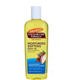 Palmer’s Cocoa Butter Formula Moisturising Body Oil 250ml with Vitamin E and Cosmetic Spatula – Fast-Absorbing, Non-Greasy Hydration for Dry