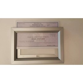 BuildingSigns.com LICENSE FRAME 8.5X5.5 NYC ( Heavy Duty - Aluminum) -REF24-1027
