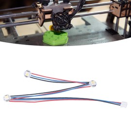 RGBW Mini Button PCB LED with PTFE Cable, Durable, DC5V, for 2.4 Stealth Burner, Compatible with SB Tool Head Extruder