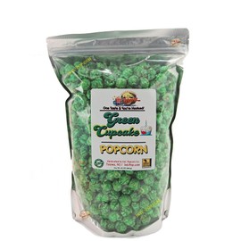 Green Gourmet Popcorn • Buttery Cupcake Flavor • 1 gallon(16 cups) • 23 Ounces • Made with Organic Popcorn • Gluten Free • Non-GMO • Gluten Free • Nut Free • Great for Birthday Party.