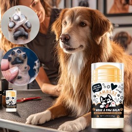 Dog Paw Balm - Pet Nose Nourishing Cream - Natural Hydrating Paw Grooming Balm for Snow Walking Beach Home Travel Camping Hiking