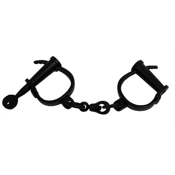 ITDC Replica Colonial Or Pirate Handcuffs, Iron Jailor