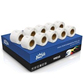 RINKLEE 99010 S0722370 Labels Compatible with DYMO LabelWriter 4XL 450 400 330 320 310 Duo/Turbo/Twin Turbo Seiko SLP 450 430 420 410 400 200 1000 10 | 28 x 8 9 mm | 10 rolls