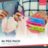 SOL 46pk Plastic Clothes Pegs - Extra Strong Assorted Laundry