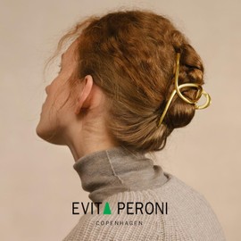 EVITA PERONI Metal Large Claw Clips - Fashion Hair Clips for Thick Hair Styling Gold Hair Accessories for Women Girls, Gold