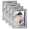 Egofine 5x7 Picture Frames Set of 4, Glass Picture Frames