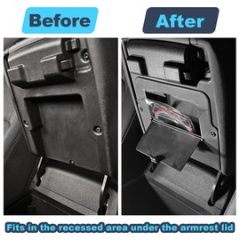 SDPVorn Updated Hidden Storage for 2023 2024 Chevy Colorado Center Console Organizer Armrest Secret Compartment Tissue Holder for Canyon&Colorado Interior Accessories