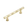SORWDUERM Brushed Gold Cabinet Pulls 2 Pack 96MM Hole Center