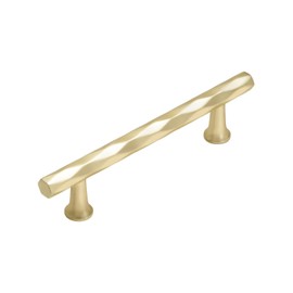 SORWDUERM Brushed Gold Cabinet Pulls 2 Pack 96MM Hole Center Kitchen Cupboard Handles Decorative Kitchen Drawer Dresser Cupboard Bathroom Vanity Cabinet Hardware Rhombus