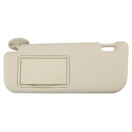 RLB-HILON Left Driver Side Sun Visor Compatible with Toyota Corolla 2014 2015 2016 2017 Year, Beige Color, for 74320-02B21 74310-02K91