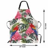 Moslion Tropical Scenery Apron,Beautiful Floral Summer with Tropical Palm Leaves