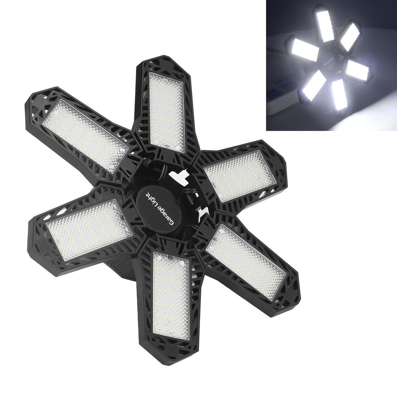 LED Garage Light 1800LM 24W 6 Leaf Foldable Good Heat