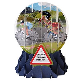 3D pop up Birthday/Father's Day greeting card - CYCLING