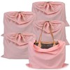 HAMBOLY 100% Cotton Bags 5 Pack Dust Cover Storage Pouch