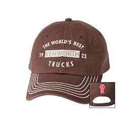 Kenworth Motors Trucks "Worlds Best Trucks" Brown Trucker Cap