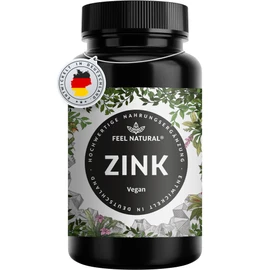 Zinc tablets – 365 pieces per year – high dose with 25 mg per daily dose – Premium: Zinc bisgylcinate – laboratory tested, without additives such as magnesium stearate – made in Germany and vegan.