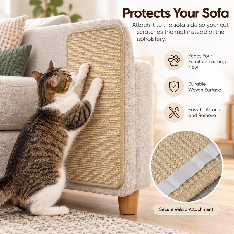Single-Layer Cat Scratching Pad for Indoor Use – Thick Scratch