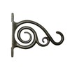Panacea 100506642 Plant Bracket with Scroll Brushed, Bronze, 6"