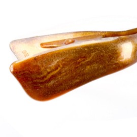 1 x Wave Hair Clip Mini in Golden Brown Silk Size Small (Approx. 9 cm Long) - Made in Germany WeLoveBeads