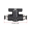 sourcing map Pneumatic Ball Valve, Push to Connect, 6mm Inner