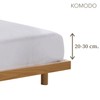 Komodo Single Fitted Sheet with Corners Plain 100% Jersey Cotton