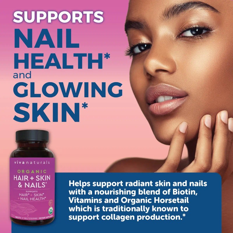 Viva Naturals Biotina 5000mcg Vitaminas Orgnicas Para Pelo