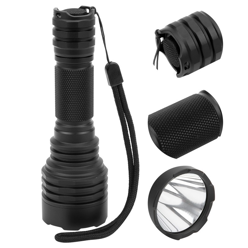 Outdoor Emergency Flashlight Portable Multifunctional Waterproof Hunting Torch White Light