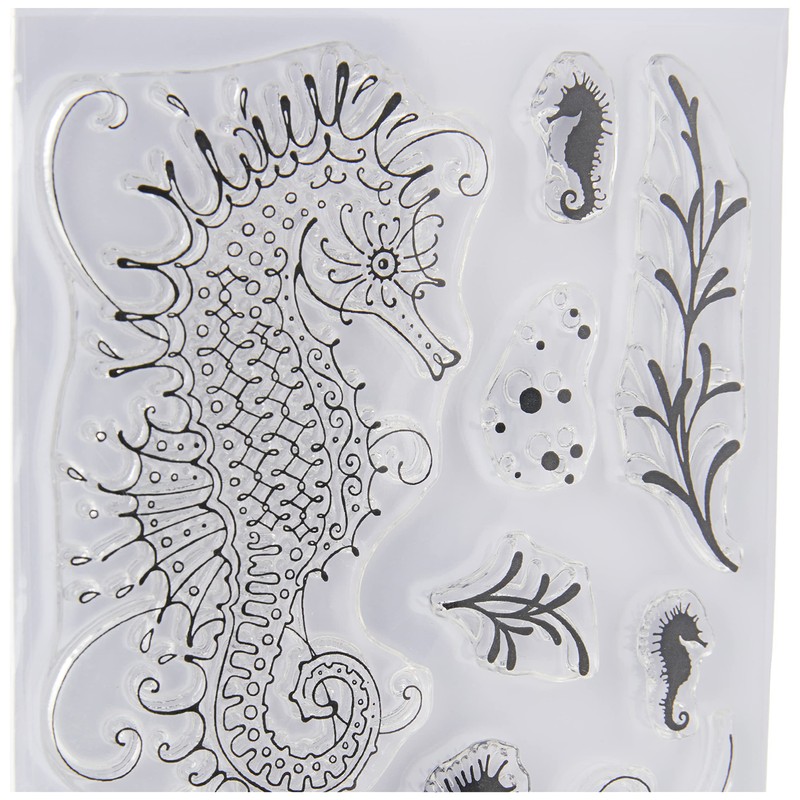Pink Ink Designs A6 Clear Stamp Set Seahorse