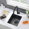13 Black Bar Sink-VASOYO 13”x15” Undermount Bar Sink Deep Bar