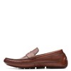 Clarks Men's Markman Way Loafer, Dark Tan Leather, 12