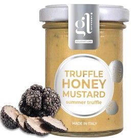 Truffle Honey Mustard, 100 gr (3.52 oz), Sweet and Savory Condiment, Spreadable, A Fusion of Sweetness and Zest, Non GMO, Product of Italy, GL Truffle Gourmet Line