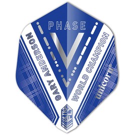 Unicorn UltraFly Gary Anderson Champion Phase 5 Dart Flight Aspect Ratio 1, World Champ P5 Clear, Aspect Ratio 1