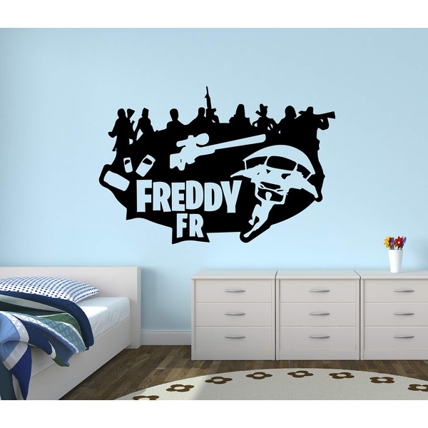 Custom Video Game Name Wall Decal - Famous Game Wall Decal - Home Bedroom Nursery Playroom Decor Mural Vinyl Sticker (22"W x 14"H)