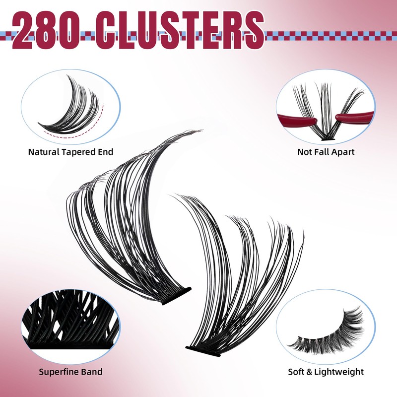 Mayhug Eyelash Extensions Set, 30 + 40D Lash Extension Set,