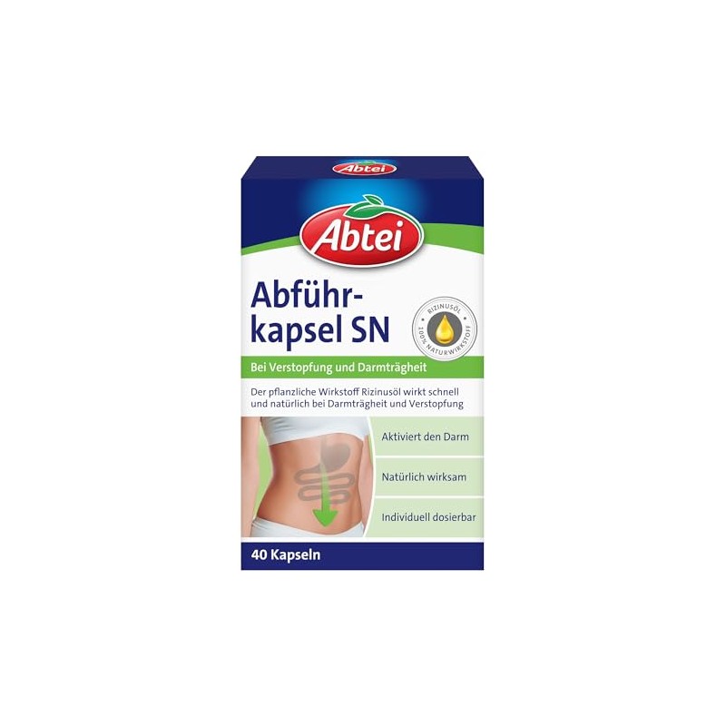 Abtei Laxative capsules - activates the intestine in case of