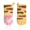 2 Pieces Cat Claw Insulation Gloves, Creative Cartoon Gloves, Kitchen