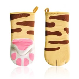 2 Pieces Cat Claw Insulation Gloves, Creative Cartoon Gloves, Kitchen Insulation Gloves, Baking Accessories, Oven Gloves.