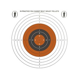 Bisley 14cm Single Targets Economy Card Grade 2 Pack of 100