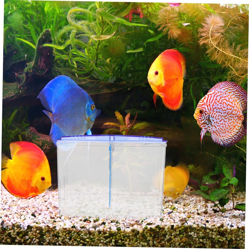 WOONEKY Fish Tank Isolation Box Aquarium Fish Breeding Box Oxygen