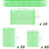 100 Pcs Fruit Protection Bags, 3 Sizes Fruit Netting Bags