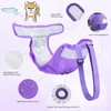 Idepet Female Dog Diapers with Suspender 3 Pack Washable Reusable