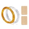 Magicaldiy Cloisonne Wire Set, Gold and Silver Aluminum Wire Rolls