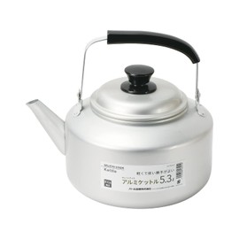 Pearl Metal HB-6441 Kettle, 1.7 gal (5.3 L), Aluminum Kettle, For Gas Stoves, Cellet Cook Silver