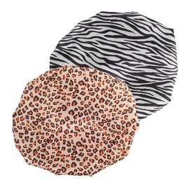 Beavorty Shower Caps for Home Decorative Reusable Bath Hat Adjustable Fit Large Shower Cap